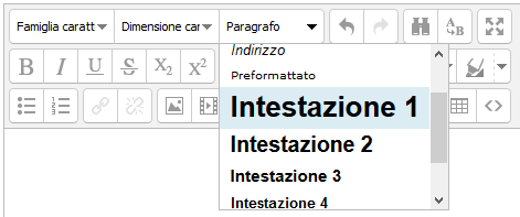 Formattazione del testo utilizzando gli stili